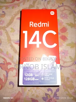 শাওমি রেডমি ১৪সি ১২৮ জিবি গ্রাফাইট