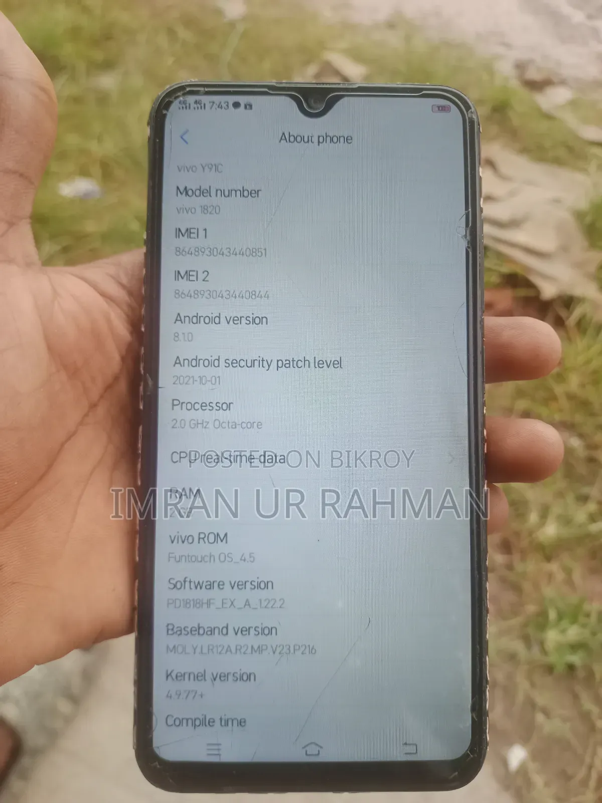 Vivo Y91c 32 GB Black