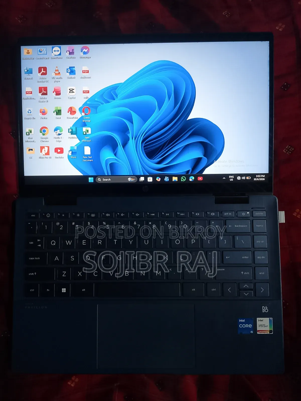 Laptop HP Pavilion x360 16GB Intel Core i5 SSD 512GB