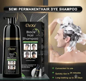 Dexe Black Hair Shampoo Bottle 400 Ml New
