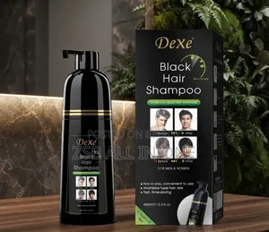 Dexe Black Hair Shampoo Bottle 400 Ml New