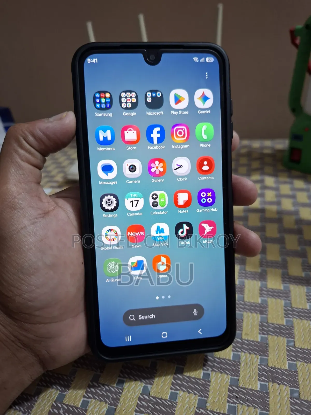 স্যামসাং গ্যালাক্সি এ১৭ ৫জি ১২৮ জিবি ব্ল্যাক