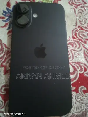 অ্যাপল আইফোন ১৬ প্লাস ১২৮ জিবি ব্ল্যাক