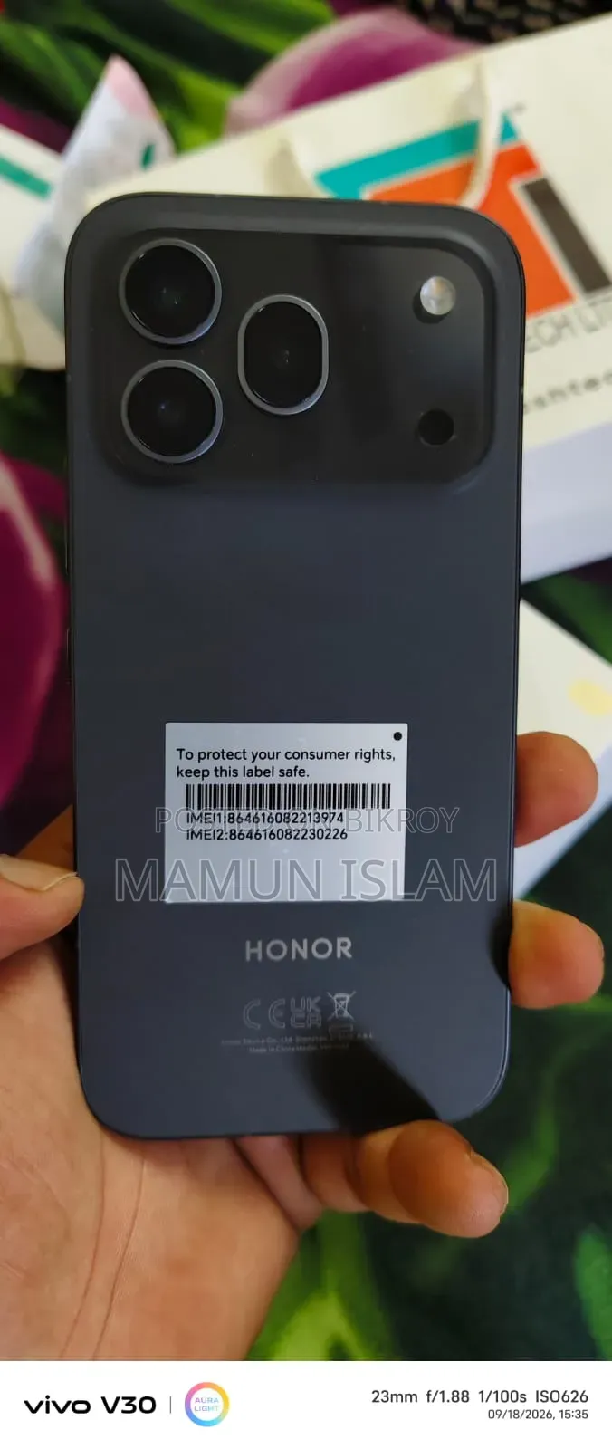 New Honor 600 Pro 256 GB Black