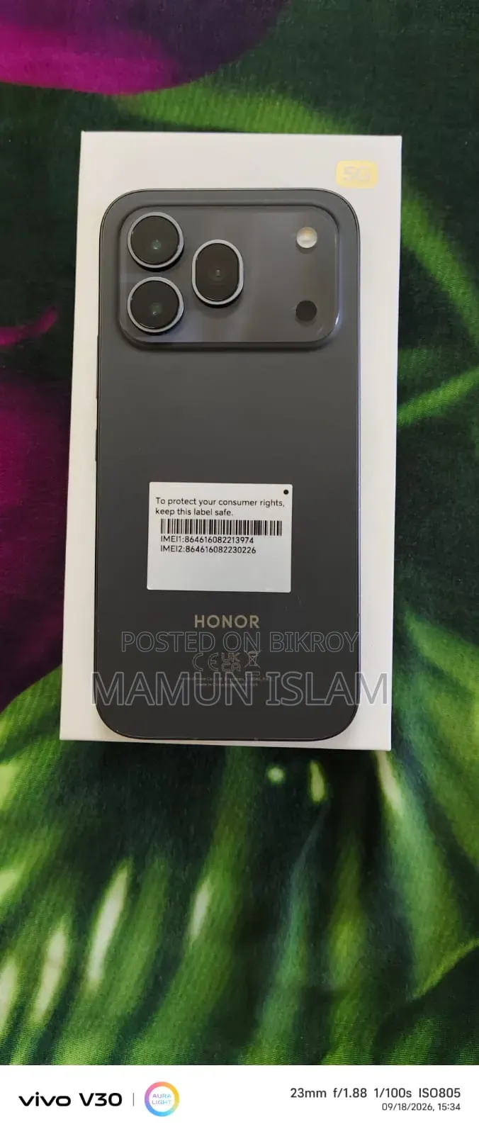 New Honor 600 Pro 256 GB Black
