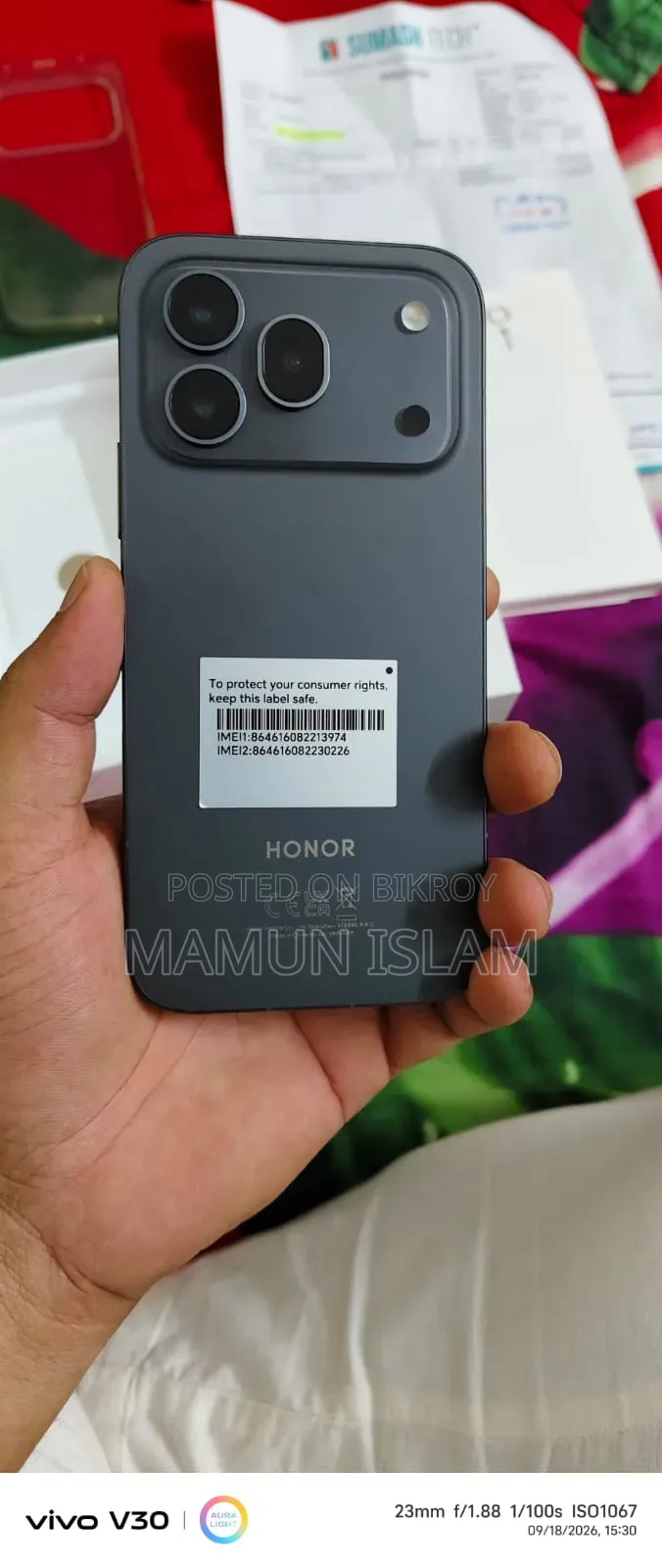 New Honor 600 Pro 256 GB Black