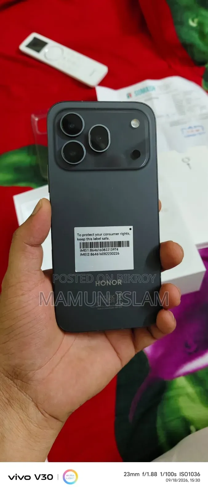 New Honor 600 Pro 256 GB Black