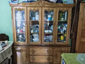Wooden Showcase With Drawers System