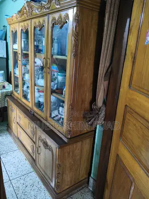 Wooden Showcase With Drawers System