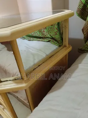 Wood Bed Table