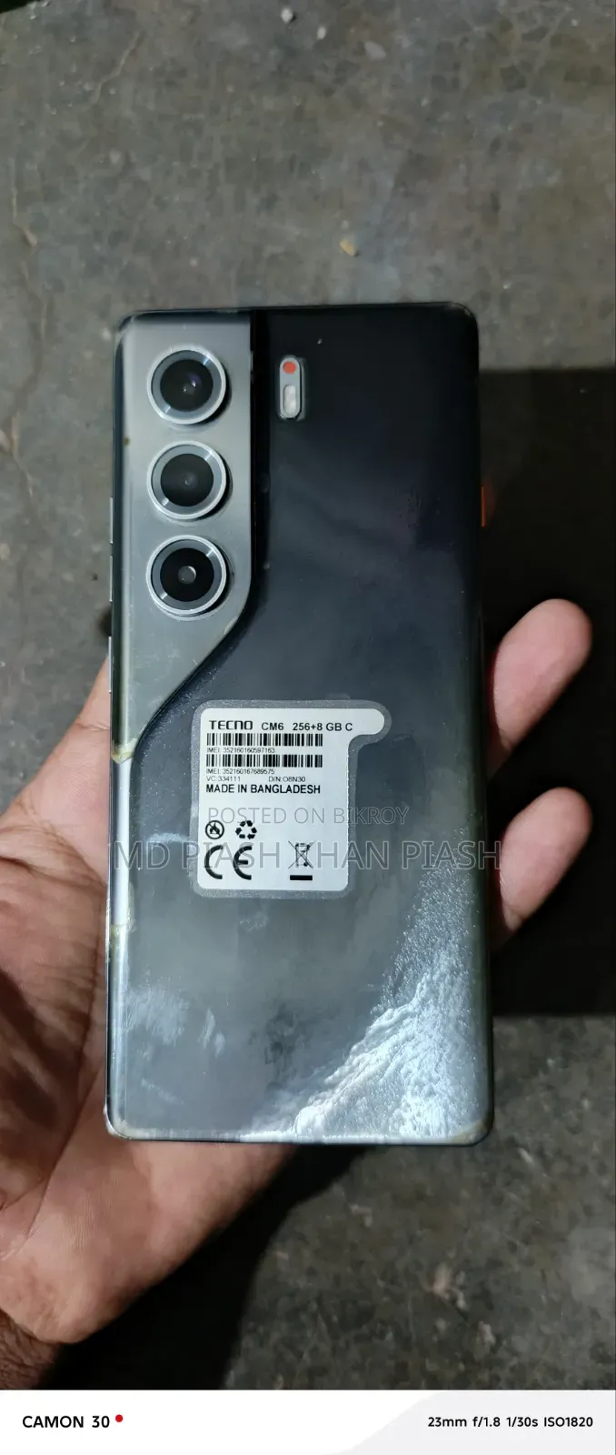 Tecno Camon 40 Pro 4G 256 GB Silver