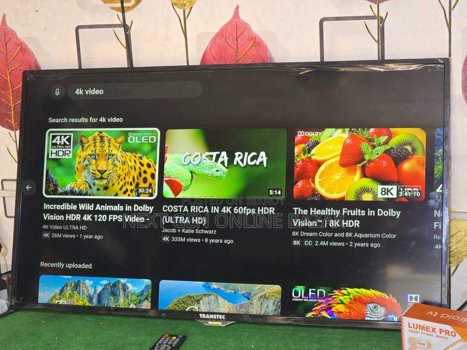 Transtec 40" TV + Google TV Box (Voice)