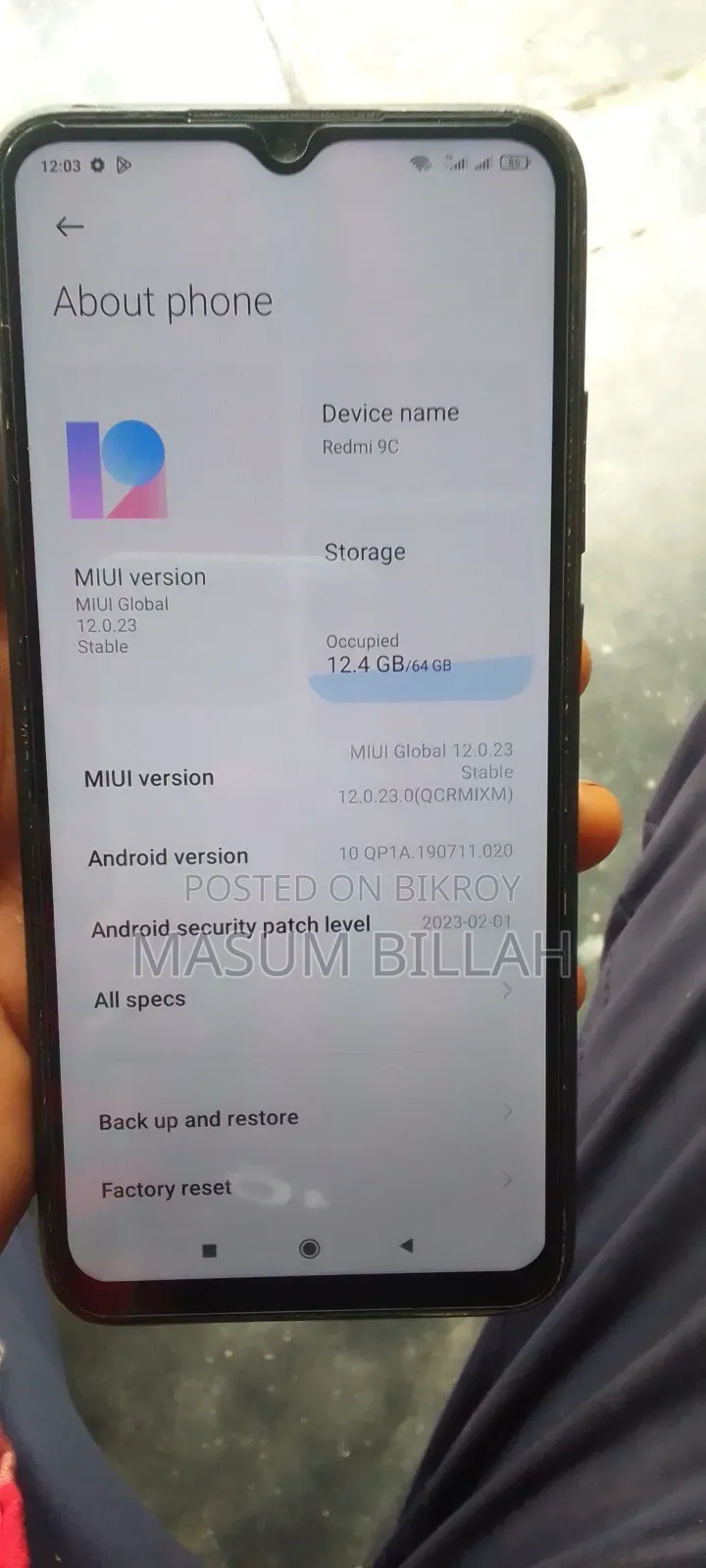 Xiaomi Redmi 9C 64 GB Black