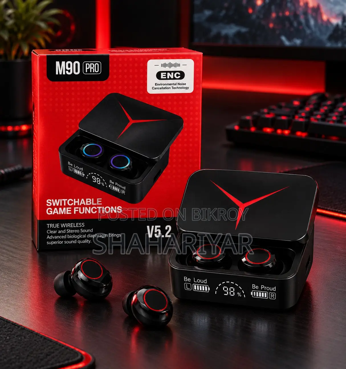 M90 Pro TWS True Wireless Earbuds