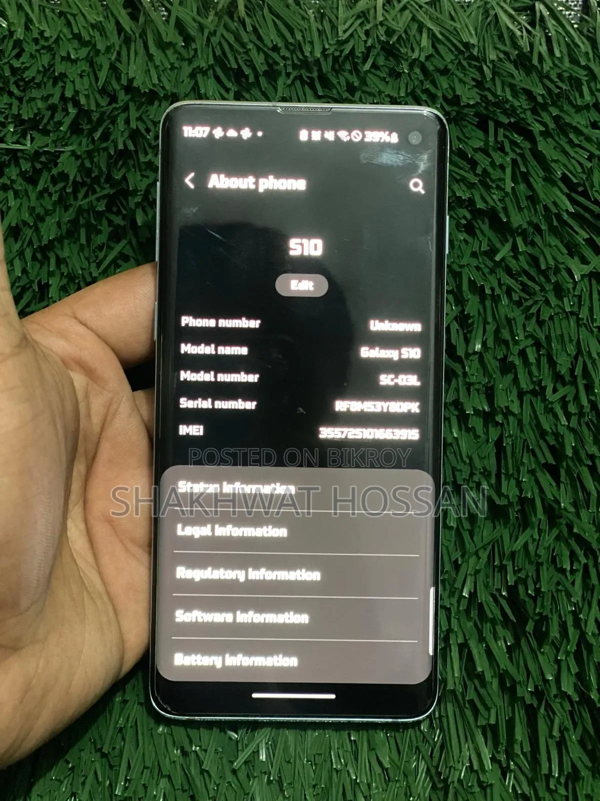 Samsung Galaxy S10 128 GB Blue