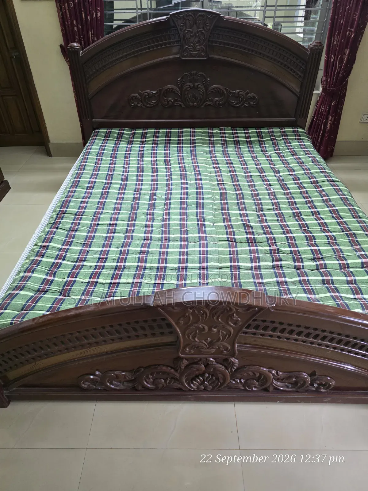 King Size Wooden Bed