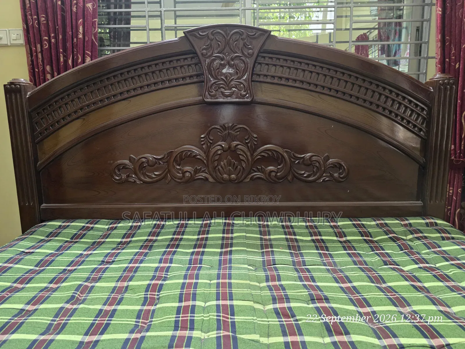 King Size Wooden Bed