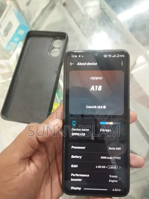 Oppo A18 128 GB Black