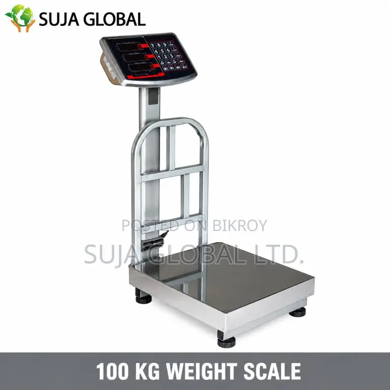 100 Kg Heavy Duty Digital Platform Weight Scale MS SS Heavy Body