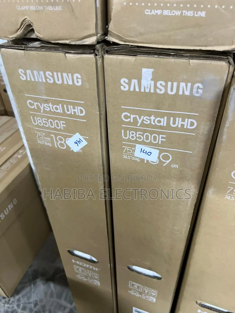 Samsung U8500F ৭৫" ক্রিস্টাল ইউএইচডি স্মার্ট টিভি - বাংলাদেশে দাম