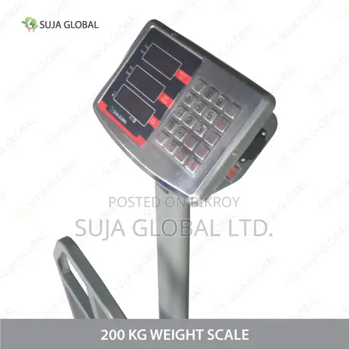 200 Kg Heavy Duty Digital Platform Weight Scale MS SS Heavy Body