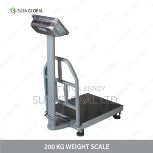 200 Kg Heavy Duty Digital Platform Weight Scale MS SS Heavy Body