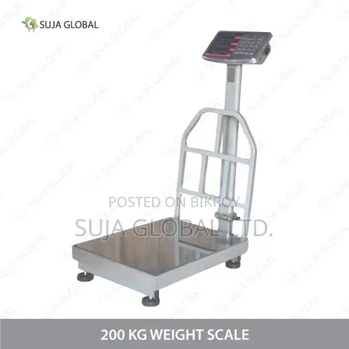 200 Kg Heavy Duty Digital Platform Weight Scale MS SS Heavy Body