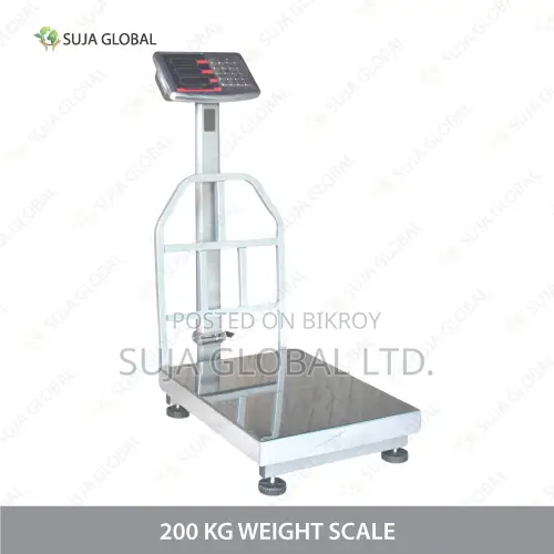 200 Kg Heavy Duty Digital Platform Weight Scale MS SS Heavy Body