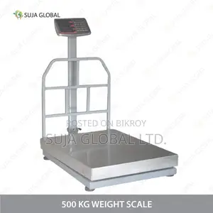 500 Kg Heavy Duty Digital Platform Weight Scale MS SS Heavy Body