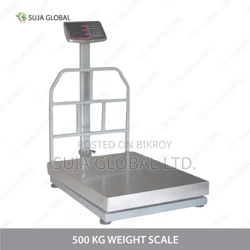 500 Kg Heavy Duty Digital Platform Weight Scale MS SS Heavy Body