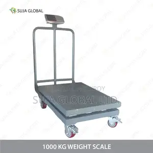 1000 Kg Heavy Duty Digital Platform Weight Scale With Moveable Wheel