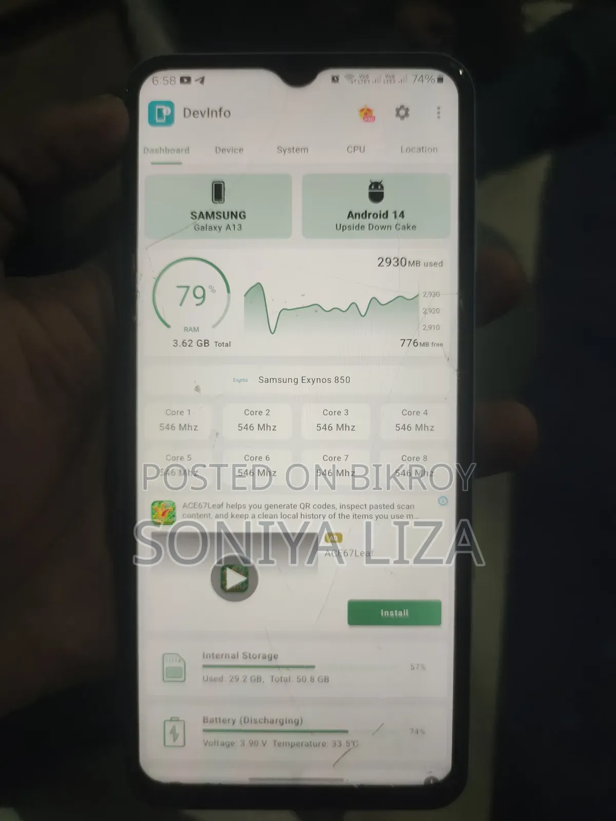 Samsung Galaxy A13 64 GB Blue