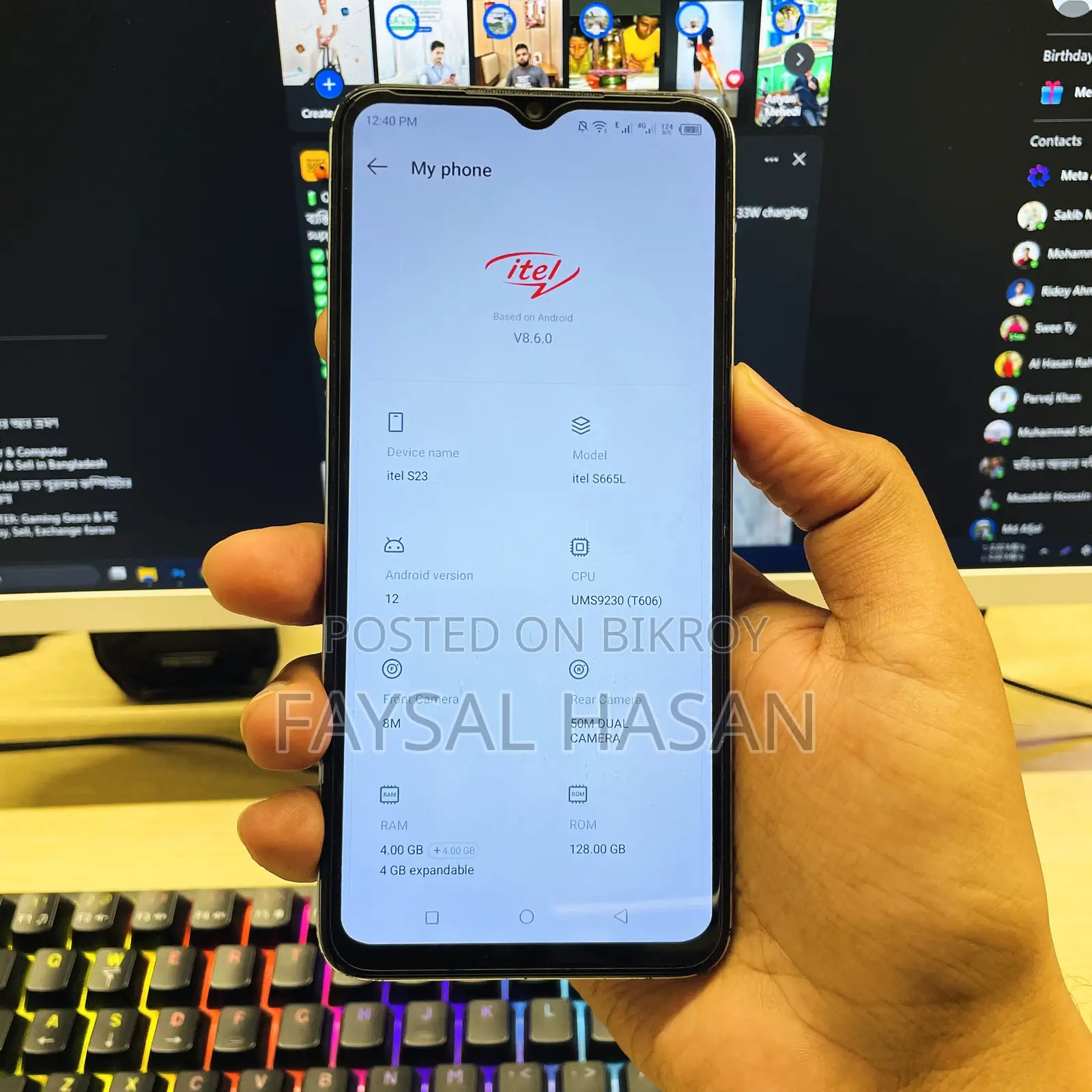 Itel S23 128 GB White