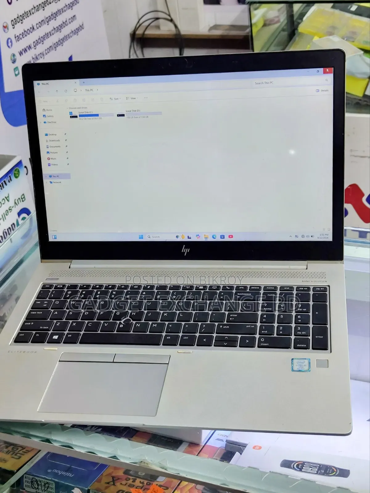 Laptop HP EliteBook 850 G6 16GB Intel Core i5 SSD 256GB