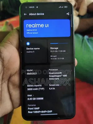 New Realme 9 128 GB Black