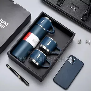 Premium Stainless Steel Vacuum Flask Gift Set