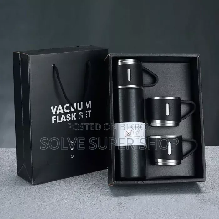 Premium Stainless Steel Vacuum Flask Gift Set
