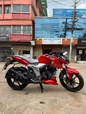 টিভিএস অ্যাপাচি ১৬০ ৪ভি ২০২২ লাল