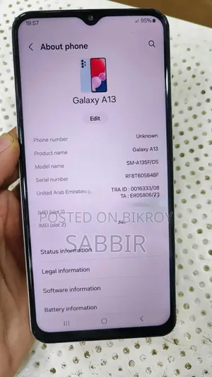 Samsung Galaxy A13 64 GB White