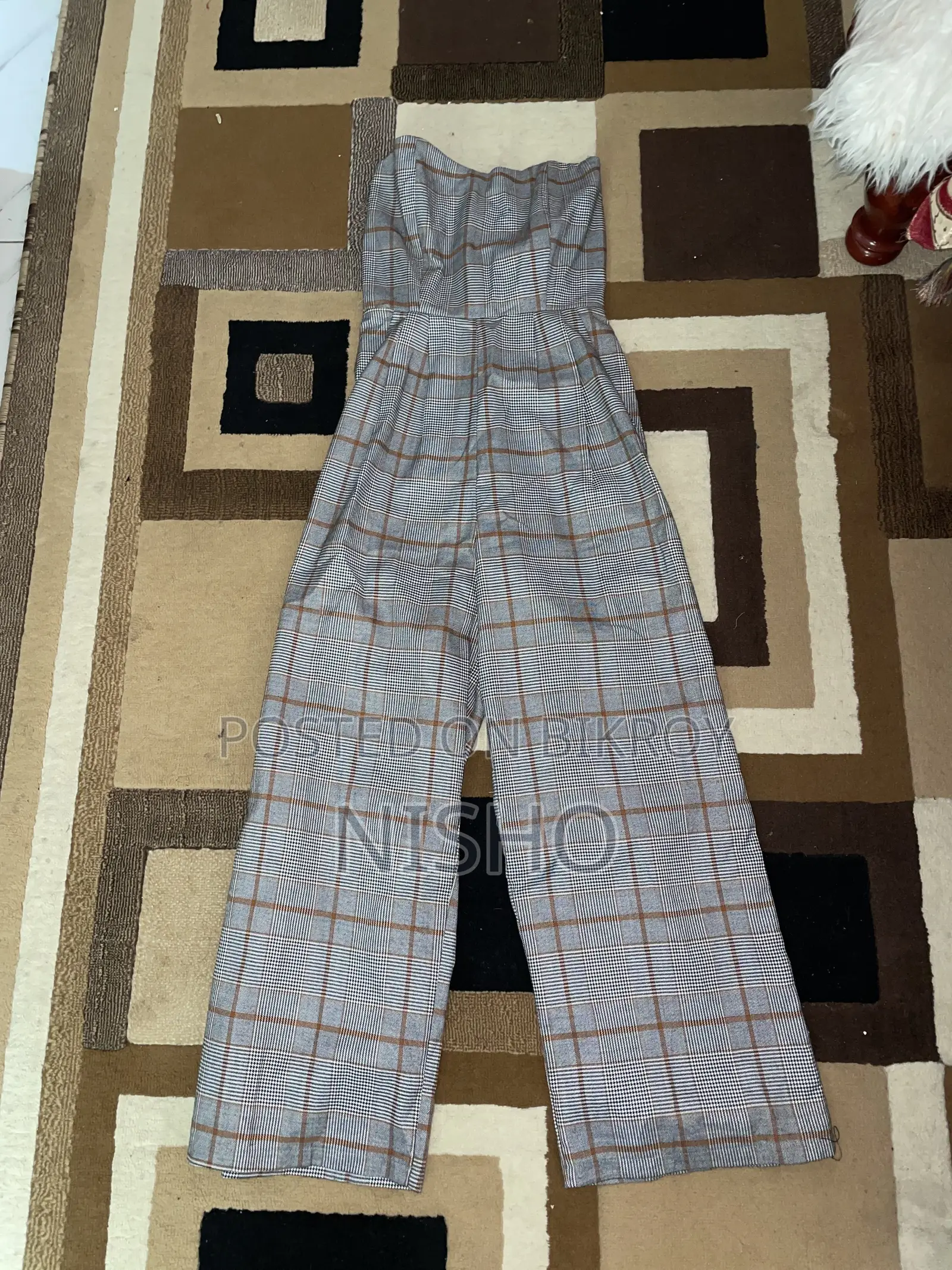 Strapless Wide-Leg Jumpsuit