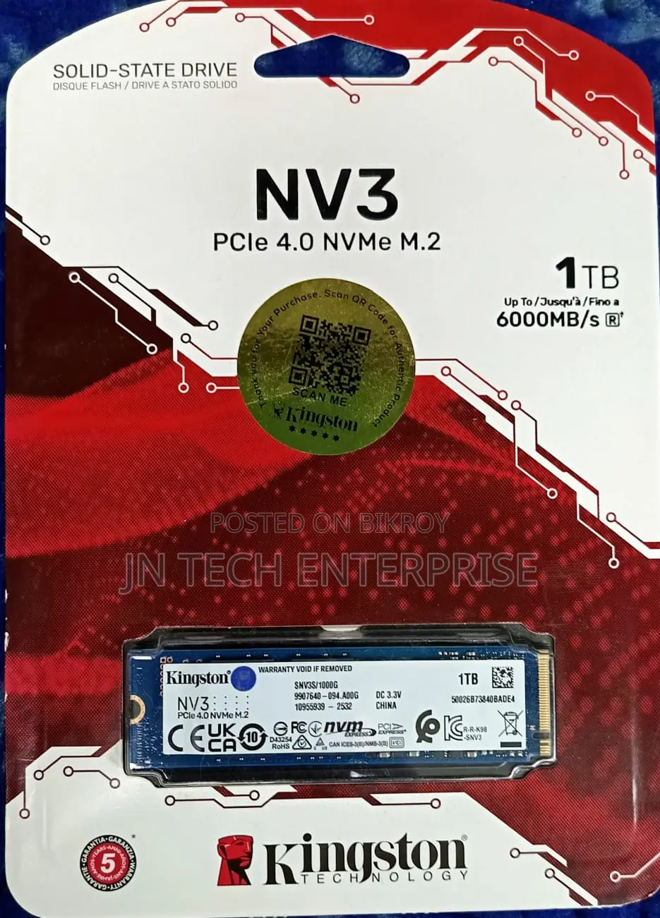 SSD Kingston 1tb M.2 Nvme