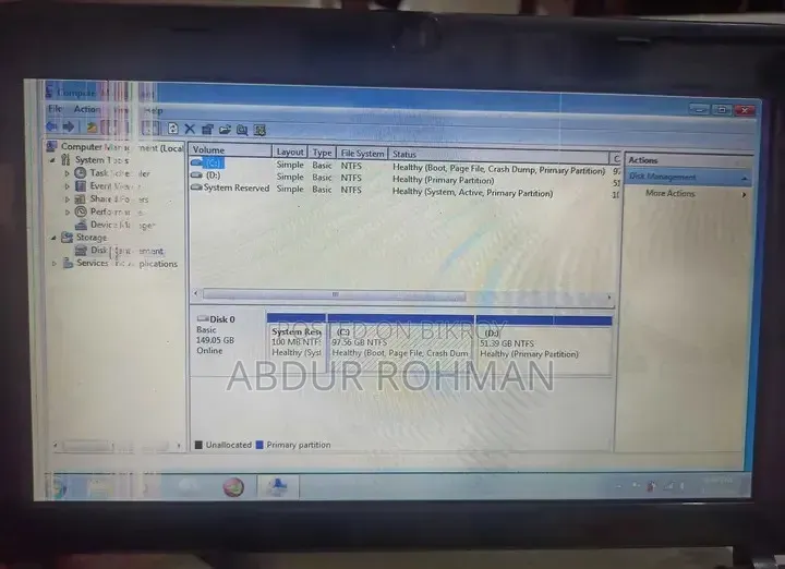 ল্যাপটপ হায়ার ১জিবি এইচডিডি ১৬০জিবি