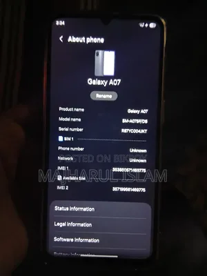 Samsung Galaxy A07 64 GB Black