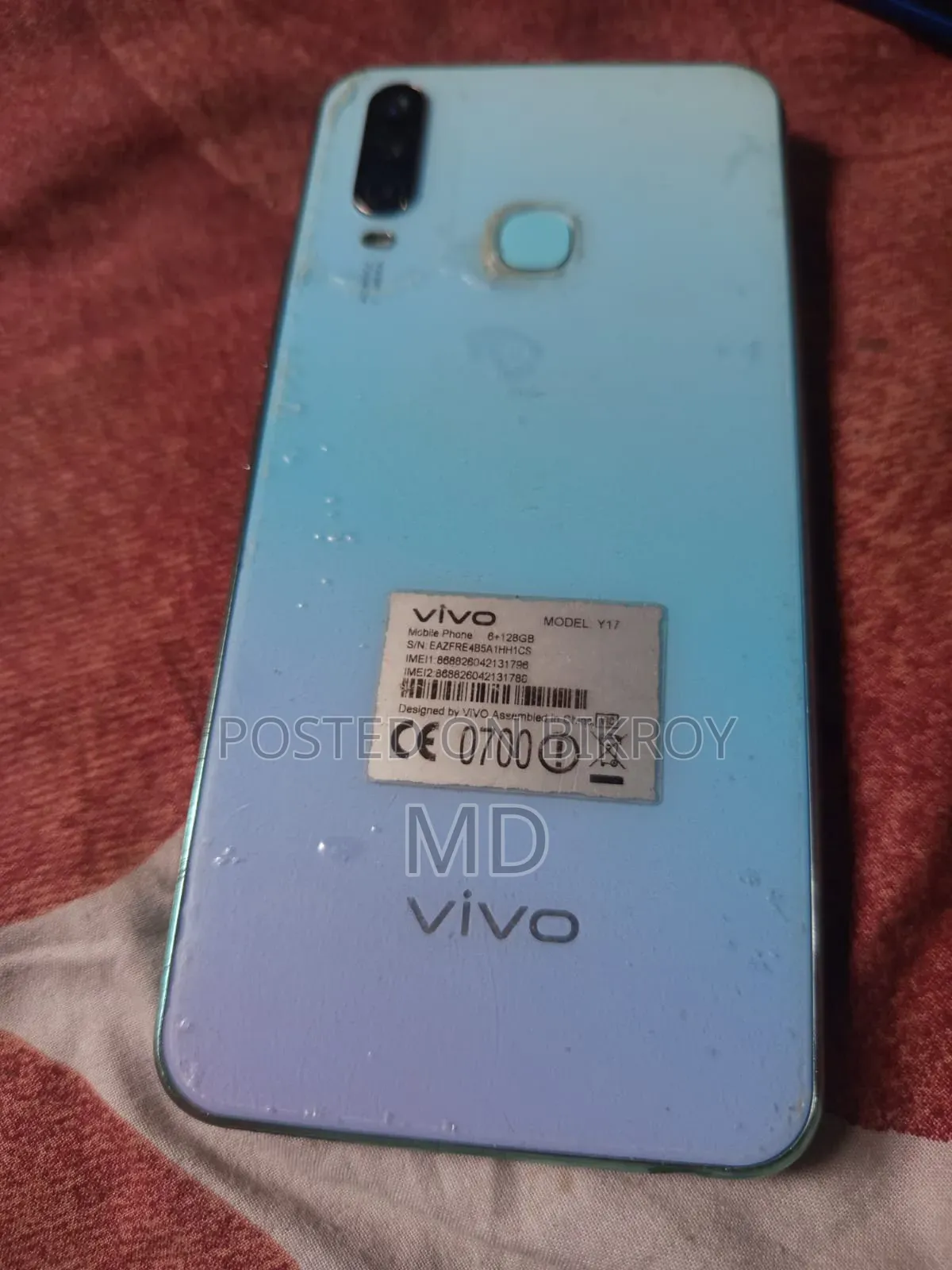 Vivo Y17 128 GB Gray