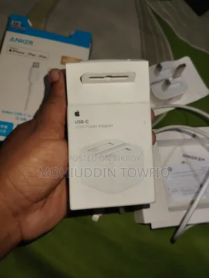 USB-C Original 20w Power Adapter and Anker iPhone Cable