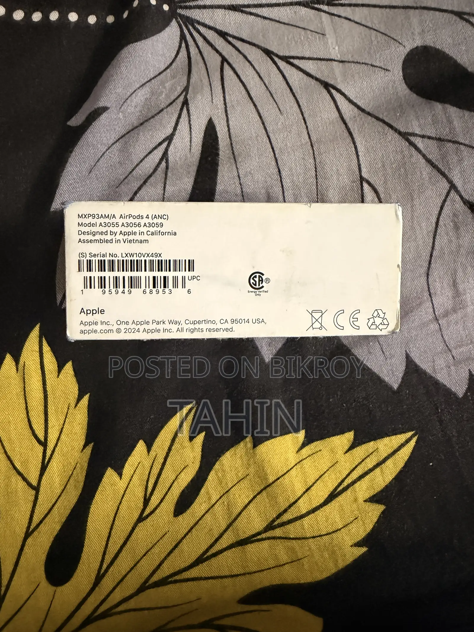 Orginal With Box Airpords 4 ANC Used but Still New