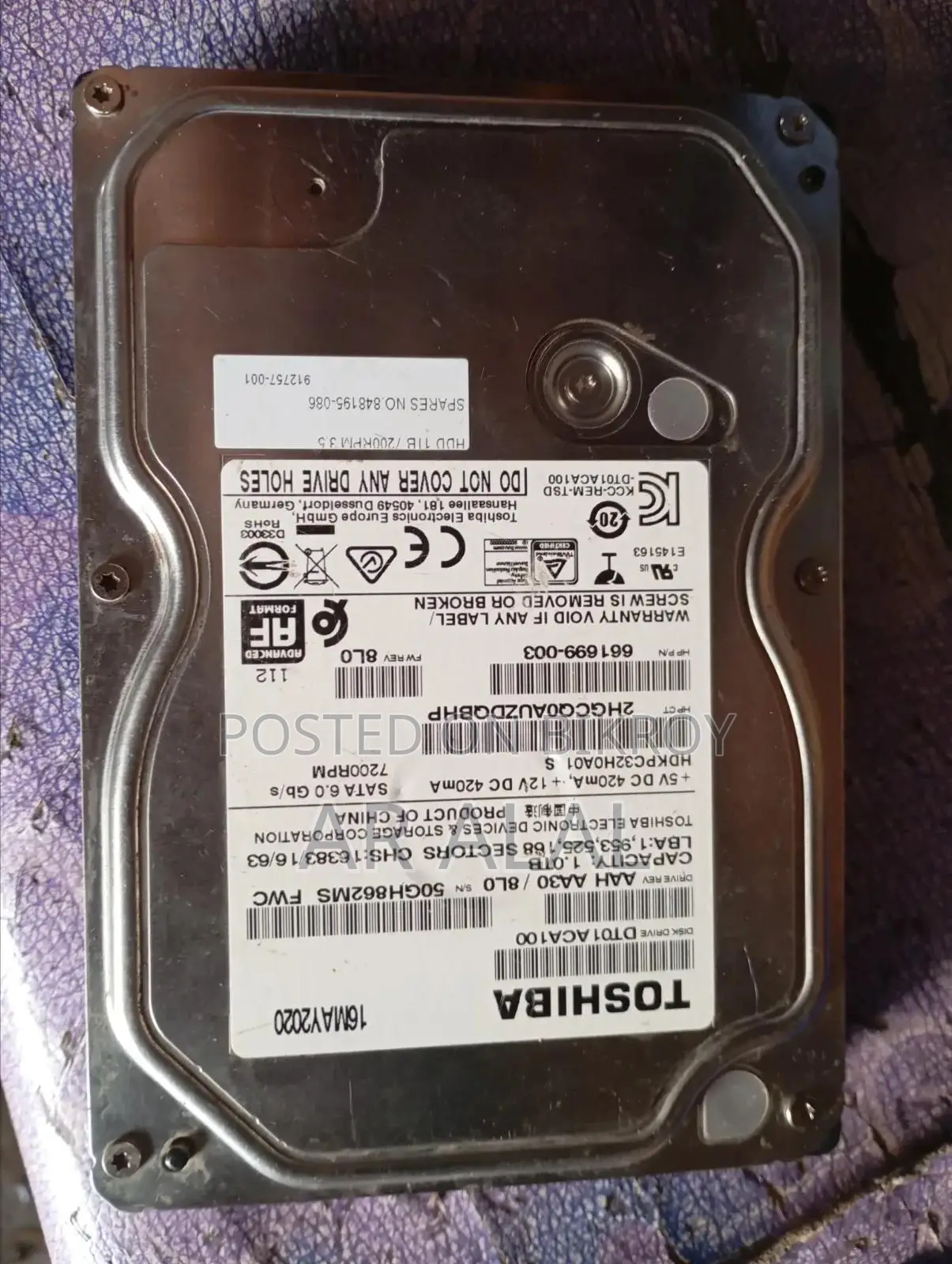 Toshiba 1 TB Selling for Money.