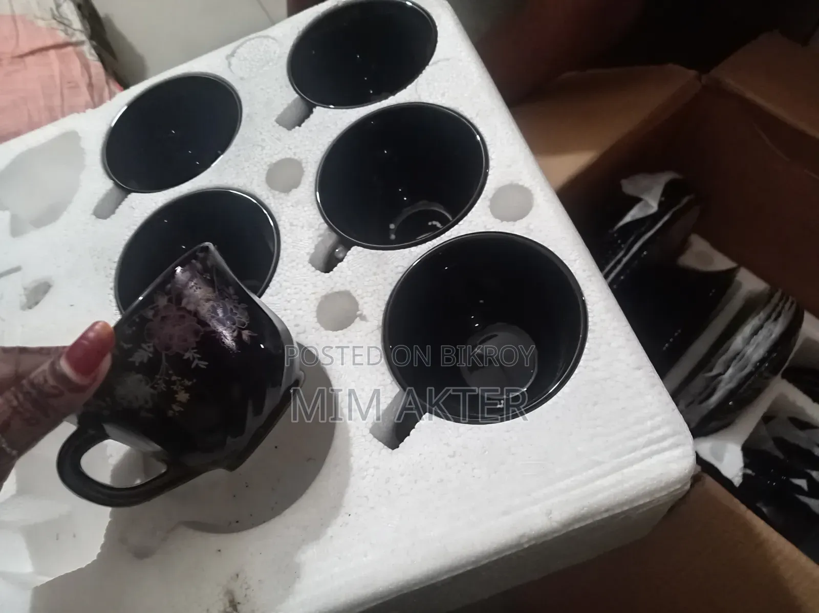 ডিনার সেট গ্রীন কালার ৩২ পিস ব্ল্যাক কালার 32 পিস