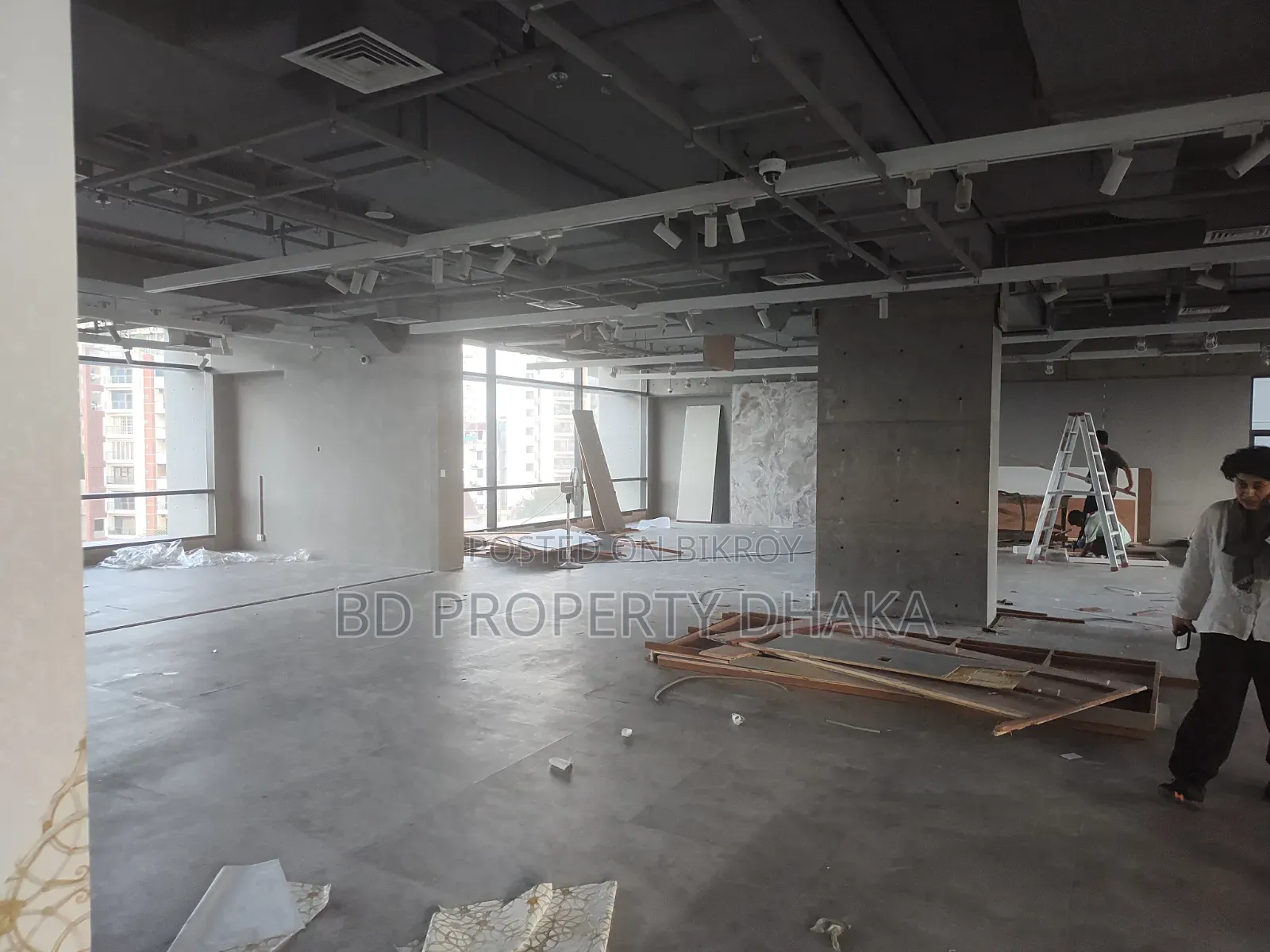 17100 SQFT Modern Semi Furnished Open Commercial Property Rent in Banani