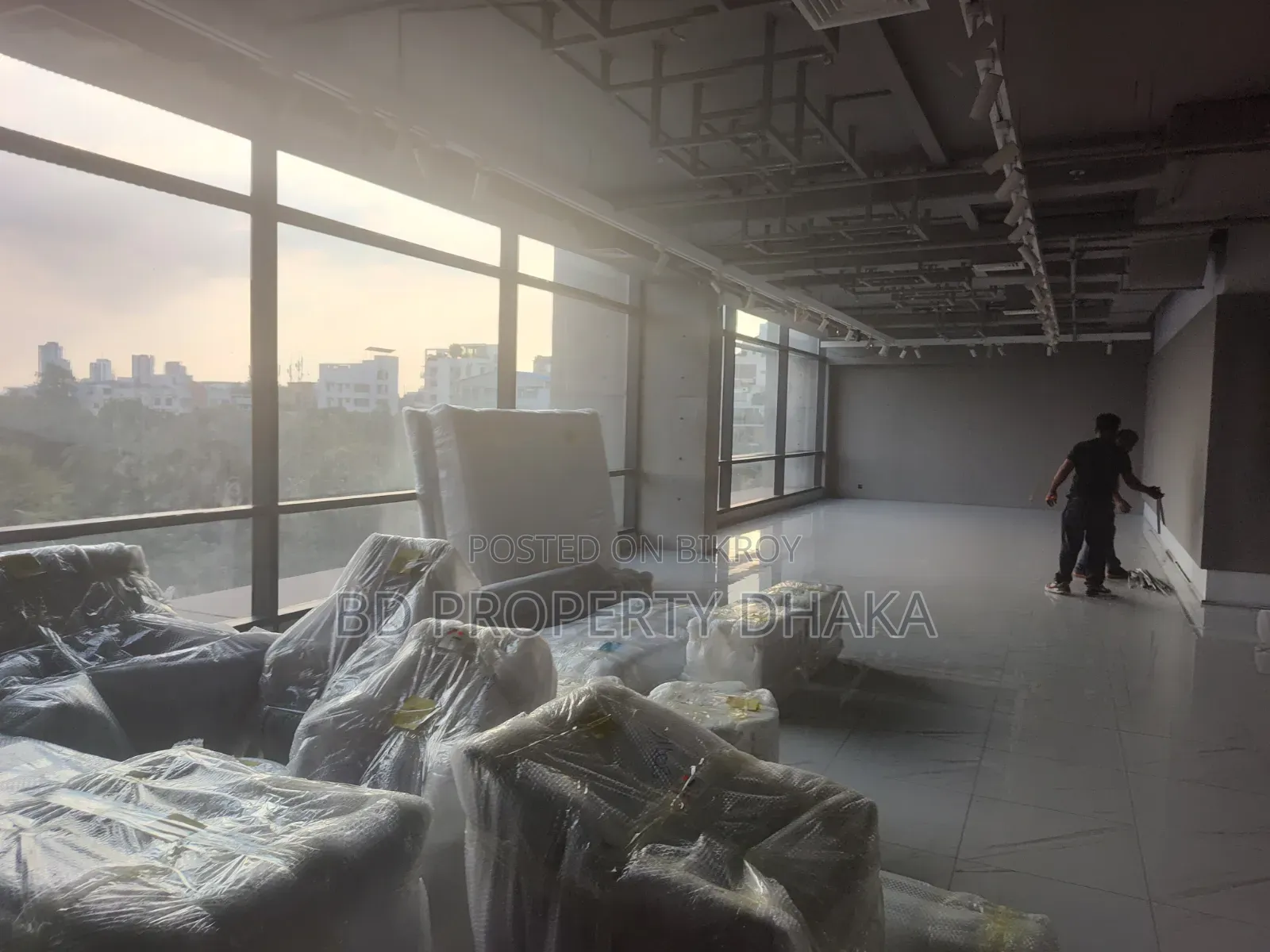 17100 SQFT Modern Semi Furnished Open Commercial Property Rent in Banani